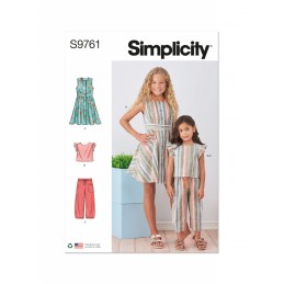 Miss/Plus Size Wide Leg Trousers and Tops Simplicity Sewing Pattern
