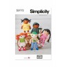 Simplicity Sewing Pattern S9770 14 1/2" Cloth Dolls and Clothes by Longia Miller