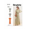 Simplicity Sewing Pattern S9781 Misses' Split Neck Dresses Kimono Style Sleeves