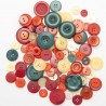 Assorted Mixed Plastic Buttons Craft Arts Sewing Card Making Scrapbooking