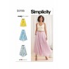 Simplicity Sewing Pattern S9786 Misses' Easy To Sew Skirt With Hemline Variation