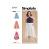 Simplicity Sewing Pattern S9787 Women's Easy To Sew Skirt With Hemline Variation