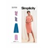 Simplicity Sewing Pattern S9789 Misses Knit Tops, Wide-Legged Trousers and Skirt