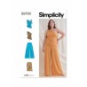 Simplicity Sewing Pattern S9790 Women's Knit Asymmetric Tops, Trousers and Skirt
