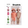Simplicity Sewing Pattern S9798 Toddlers' Top, Trousers, Shorts and Bucket Hat