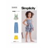 Simplicity Sewing Pattern S9800 Children's Easy-To-Sew Top, Trousers and Shorts