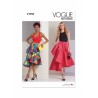 Vogue Patterns V1957 Misses' Asymmetric Ruffled Skirt With Length Variations