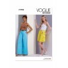 Vogue Patterns V1958 Misses' Pleated Wide-Legged Trousers Shorts and Trousers