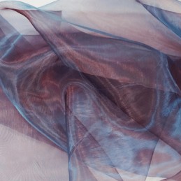 Two Tone Organza Fabric ORGTT07 Wine/Blue
