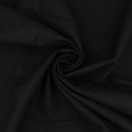Washed Cotton Canvas Fabric WCC007 Black