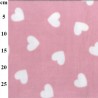 Printed Polar Anti Pil Fleece Fabric Love Hearts Valentines Blanket 150cm Wide