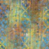 100% Cotton Batik Fabric John Louden Geometric Scroll Vine Street 110cm Wide