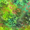 100% Cotton Batik Fabric John Louden Abstract Floral Spots Campus Way 110cm Wide
