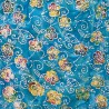 100% Cotton Batik Fabric John Louden Flower Floral Petal Olive Street 110cm Wide