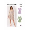 New Look Sewing Pattern N6749 Misses’ Easy To Sew Dress With Sleeve Variations