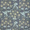 (PRE ORDER) PU Coated Water Repellent Fabric William Morris Digital Orchid Floral Flower