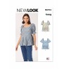 New Look Sewing Pattern N6754 Misses’ Easy To Sew Top With Sleeve Variations