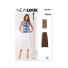 New Look Sewing Pattern N6757 Misses’ Easy-To-Sew Sleeveless Knit Top and Skirt