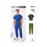 New Look Sewing Pattern N6760 Men’s Easy To Sew Pullover Knit Top and Joggers