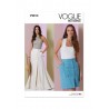 Vogue Patterns V2013 Misses’ Fitted Unlined Double-Breasted Skirt in Two Lengths