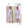 Vogue Patterns V2017 Misses’ Lined Jacket in Two Lengths, Skirt and Trousers