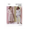 Vogue Patterns V2018 Misses’ Fitted Lined Peplum Jacket, Skirt and Trousers