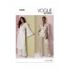 Vogue Patterns V2020 Misses’ Lounge Semi-Fitted Top, Robe and Wide-Leg Bottoms