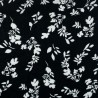 100% Viscose Fabric Leaves Silhouette Floral Flower Gage Court Summer 140cm Wide