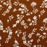 100% Viscose Fabric Leaves Silhouette Floral Flower Gage Court Summer 140cm Wide