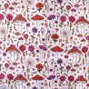 100% Cotton Fabric Little Johnny Shroom Serenity Mushroom Flower 150cm Wide
