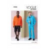 Vogue Patterns V2022 Men’s Semi-Fitted Unlined Jackets, Shorts and Trousers