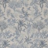 Cotton Rich Linen Look Fabric Digital Bird Song Toile Leaves Floral 140cm Wide