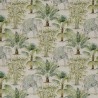 Cotton Rich Linen Look Fabric Digital Jaipur Indian Elephant Palm 140cm Wide