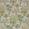 Cotton Rich Linen Look Fabric Digital Exotic Palm Leaves Leaf Shrub 140cm Wide