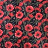 100% Cotton Fabric Little Johnny Classic Poppy Floral Wild Flower Remembrance
