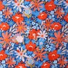 100% Cotton Fabric Little Johnny Enchanted Flower Floral Daisy Tulip Garden