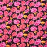 100% Viscose Fabric Flower Floral Poppies Wildflowers Cedar Close 140cm Wide