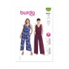 Burda Style Pattern 5817 Misses’ Jumpsuits With Deep V-Neck & Elasticated Waists