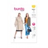 Burda Style Pattern 5824 Misses’ Loose-Fit Lined Jacket & Coat With Collars