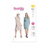 Burda Style Pattern 5826 Misses’ Semi-Fitted Pull-On Long Sleeved Shirt Dresses