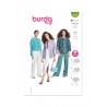 Burda Style Pattern 5830 Misses’ Unlined Jackets With Length & Sleeve Variations