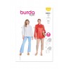 Burda Style Pattern 5839 Misses’ Pull-On Blouse With Front Slit Opening
