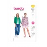 Burda Style Pattern 5847 Misses’ Womens Front-Fastening Blouses In Two Lengths
