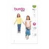 Burda Style Pattern 9227 Children’s Tops With Long or Short Flutter Sleeves