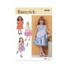 Butterick Sewing Pattern B6988 Children’s Asymmetrical Dress With Optional Trim