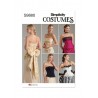 Simplicity Sewing Pattern S9880 Misses’ Lined and Boned Corsets and Sashes