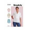 Simplicity Sewing Pattern S9889 Misses’ Raised-Waist Tops With Shawl Collar