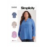Simplicity Sewing Pattern S9890 Women’s Raised-Waist Tops With Shawl Collar