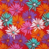 Polycotton Fabric Funky Daisies Flower Floral Babmaes Mews