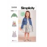Simplicity Sewing Pattern S9899 Toddlers’ Easy-To-Sew Jean Jacket and Dresses